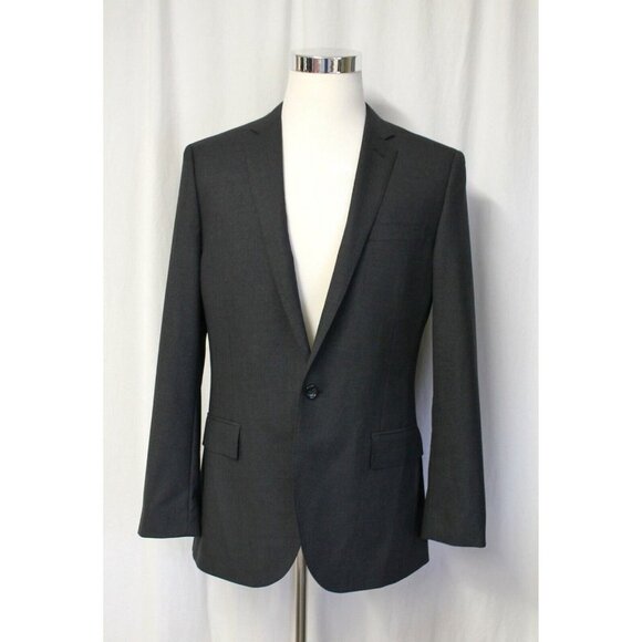 J Crew Ludlow Single Button Suit Jacket In Italian Wool Charcoal 40R 03744 $425
